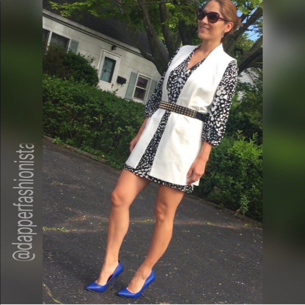 Black and white dress